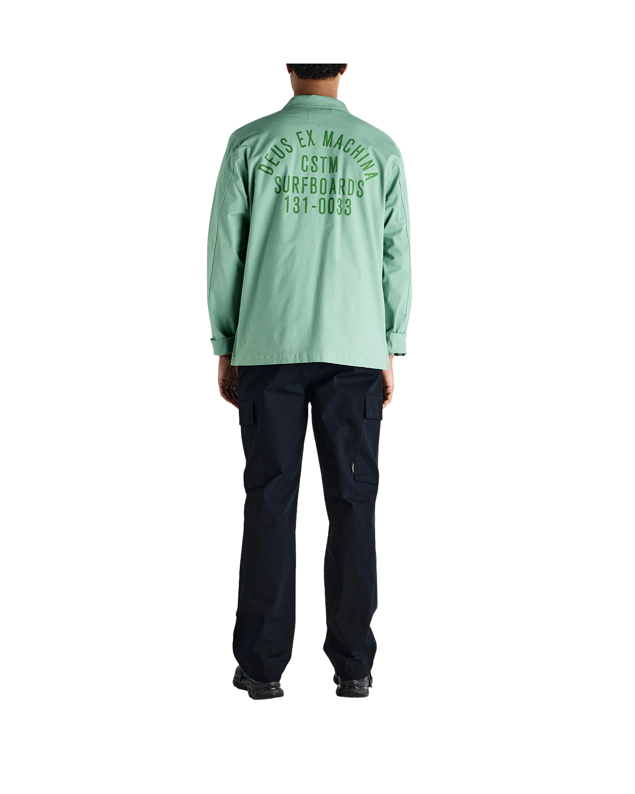 DEUS EX MACHINA TOMMY POPLIN SURF SHIRT - SHALE GREEN