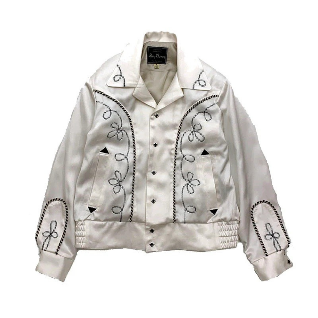 DRY BONES WESTERN STYLE SATIN JACKET