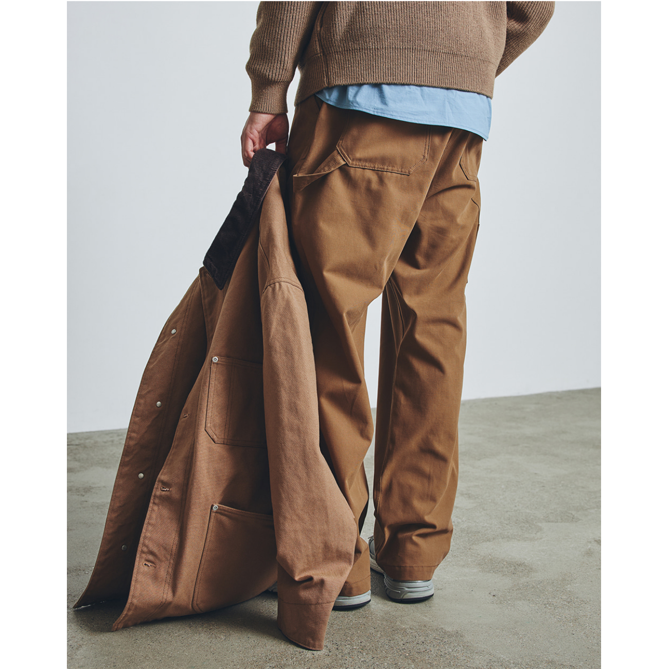 UNIFORM BRIDGE CANVAS CARPENTER PANTS - TAN