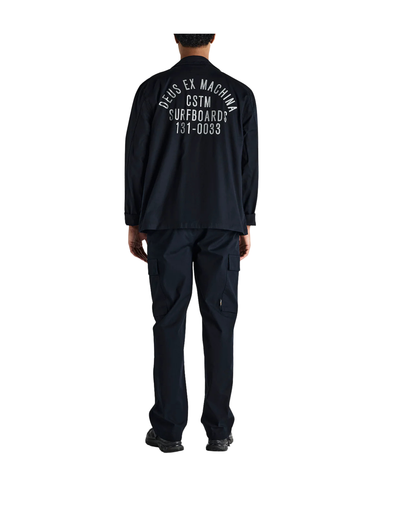 DEUS EX MACHINA TOMMY POPLIN SURF SHIRT - BLACK