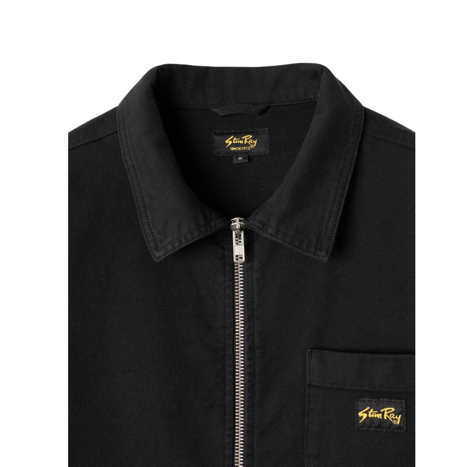 Stan Ray Zip Shirt — Washed Black Canvas — view 4
