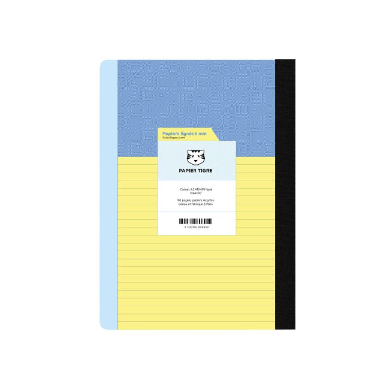 PAPIER TIGRE  NOTEBOOK A5 - ADMIN LINED