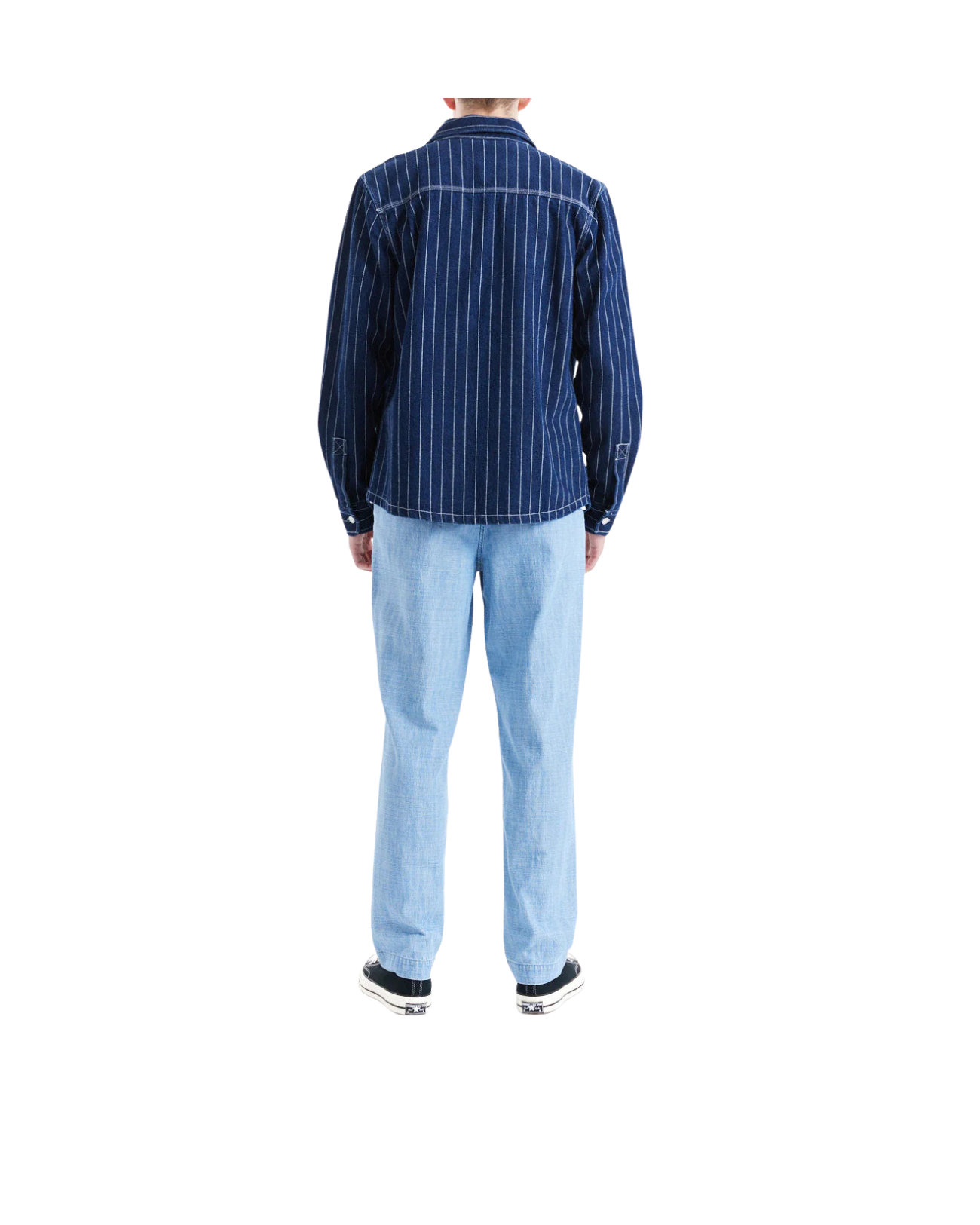 DEUS EX MACHINA VACAY STRIPE DENIM SHIRT - INDIGO