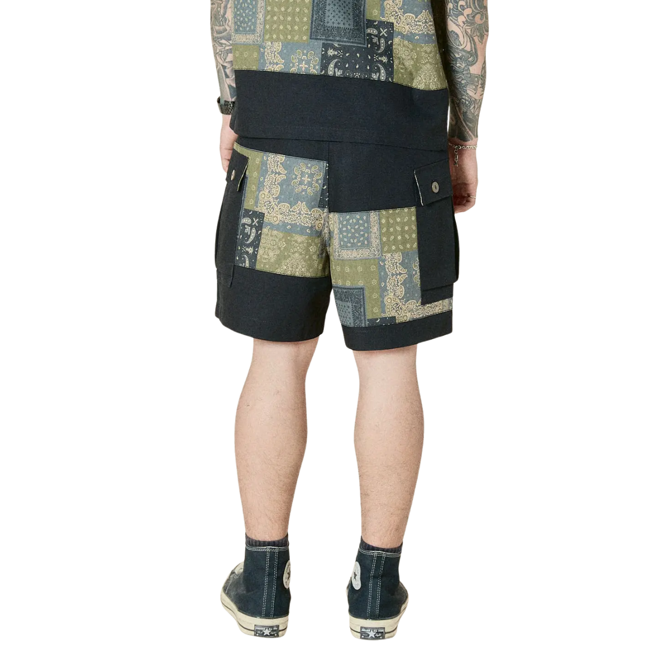 UNION LABS PATCH UP P43 SHORTS - BLACK