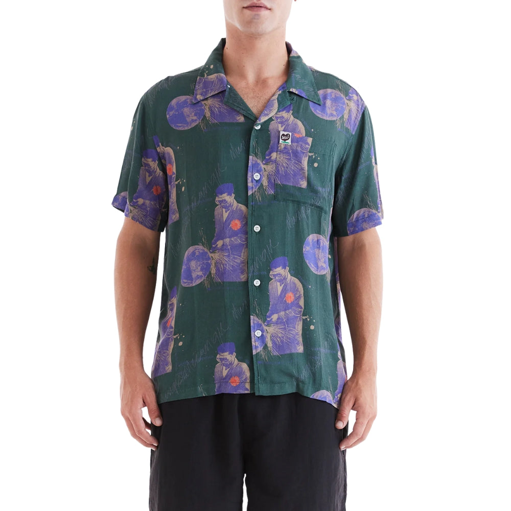 DEUS EX MACHINA WELDWIDE SHIRT - TREK GREEN