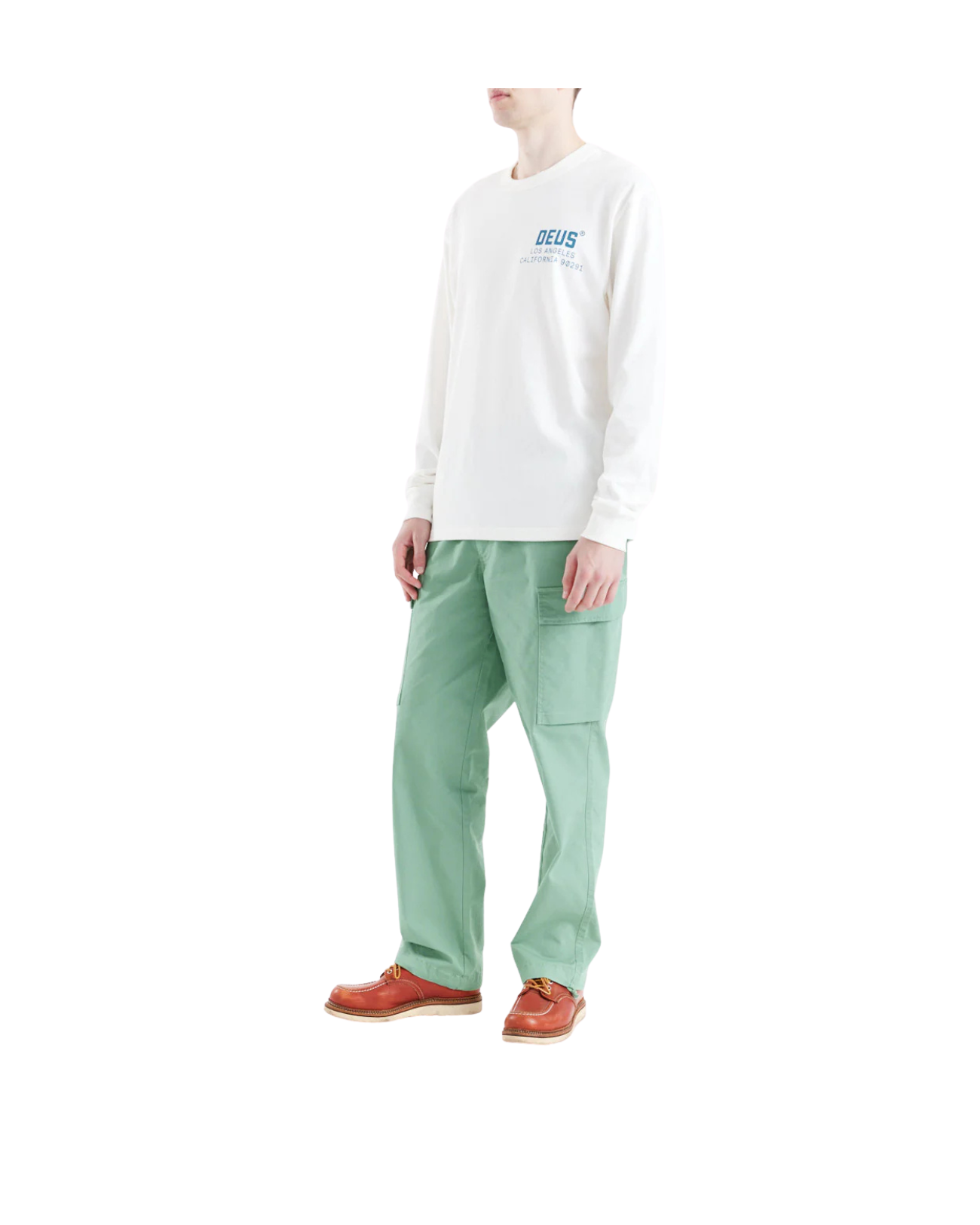 DEUS EX MACHINA JONES LS TEE - VINTAGE WHITE