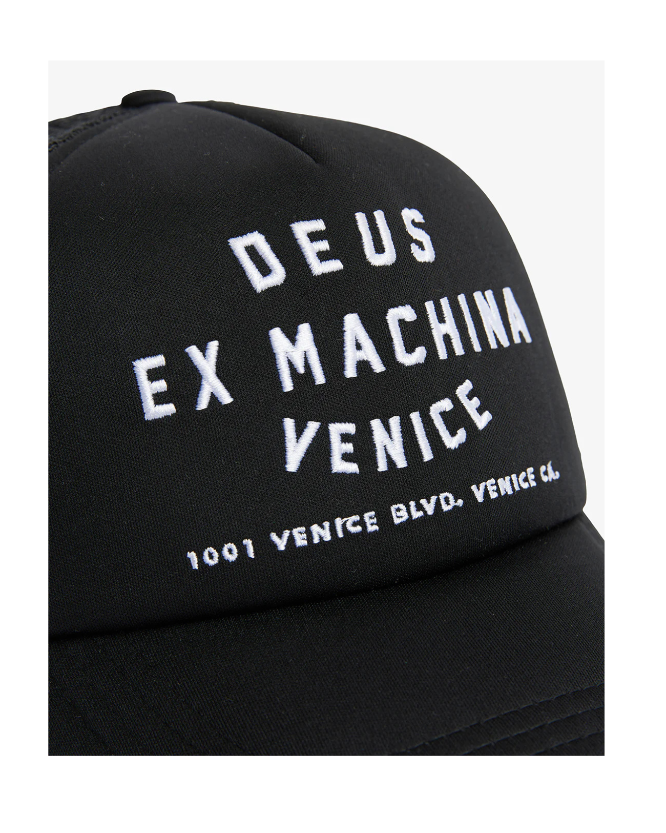 DEUS EX MACHINA VENICE ADDRESS TRUCKER - BLACK