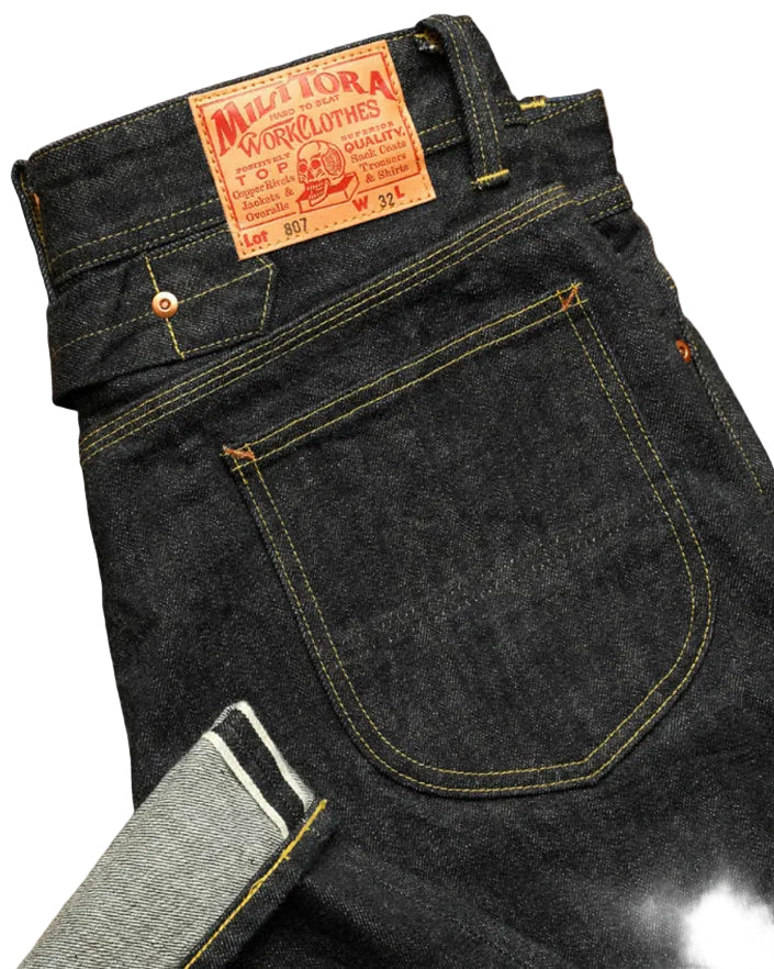 MILITORA LOT 807 SELVEDGE DENIM JEANS - INDIGO