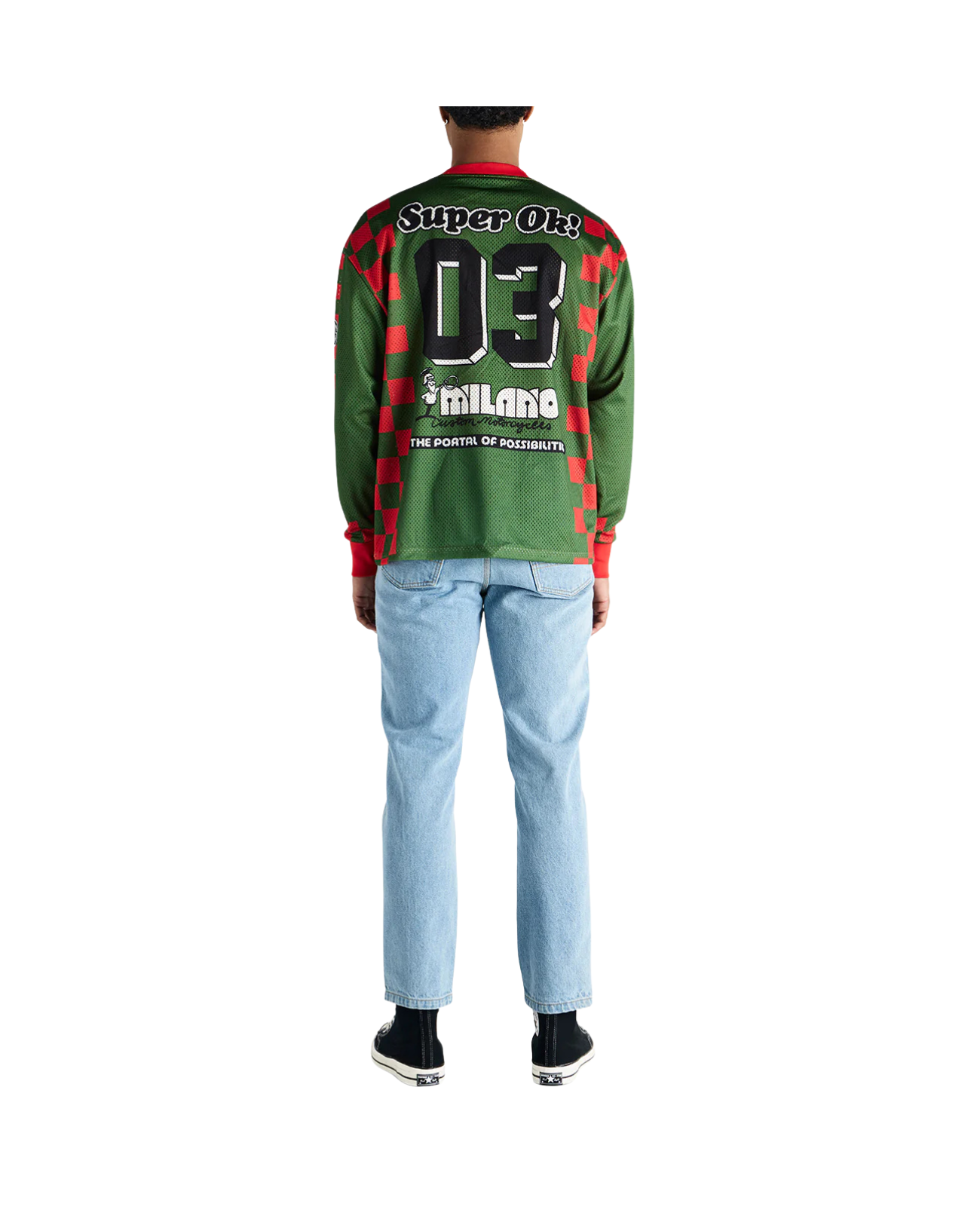 DEUS EX MACHINA OVERLAP MOTO JERSEY - GREEN BEE