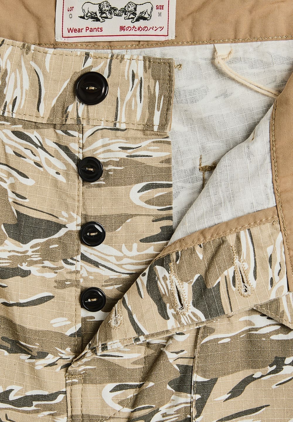LEGS CO COMBAT TROPICAL PANTS TIGER CAMO - DESERT