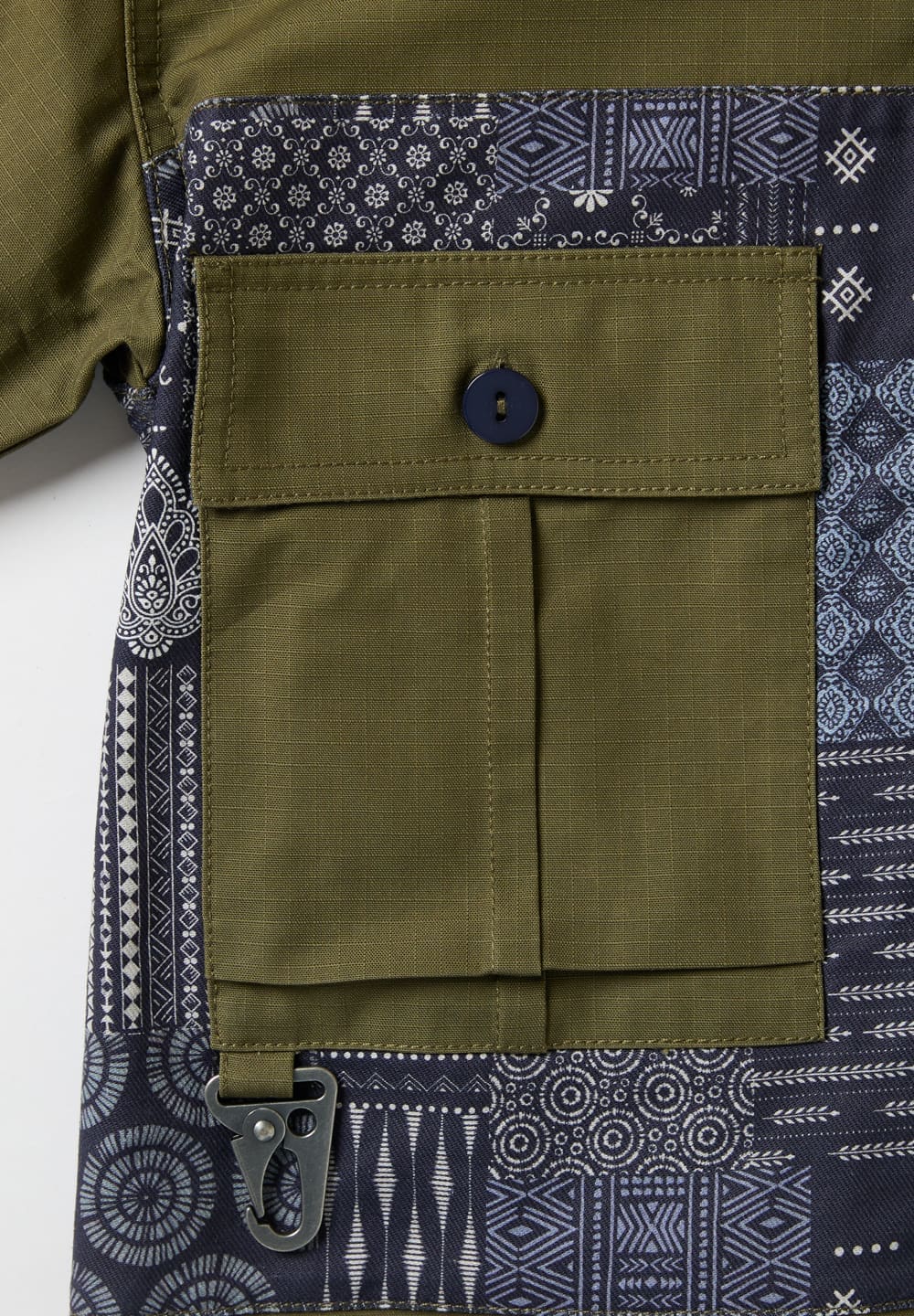 UNION LABS PATCH UP P43 S/S SHIRT - OLIVE