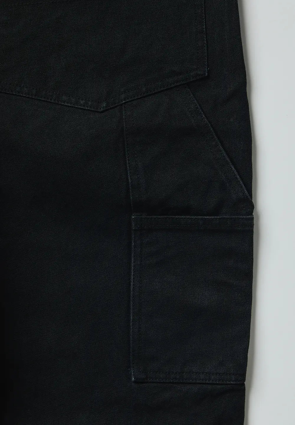 LEGS CO DOUBLE KNEE PAINTER PANTS - BLACK