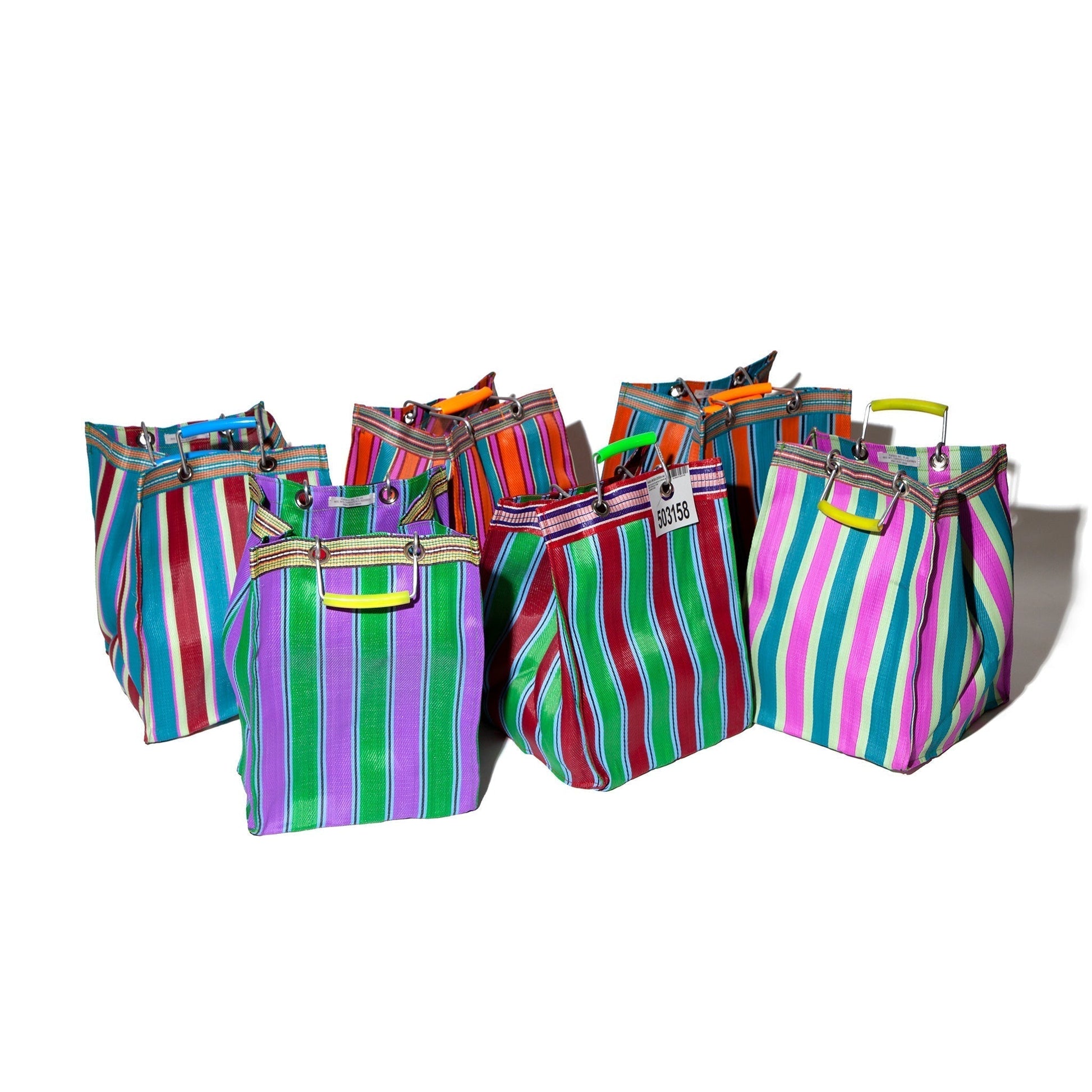 Puebco Recycled Plastic Stripe Bag / Rectangle D26 — view 10