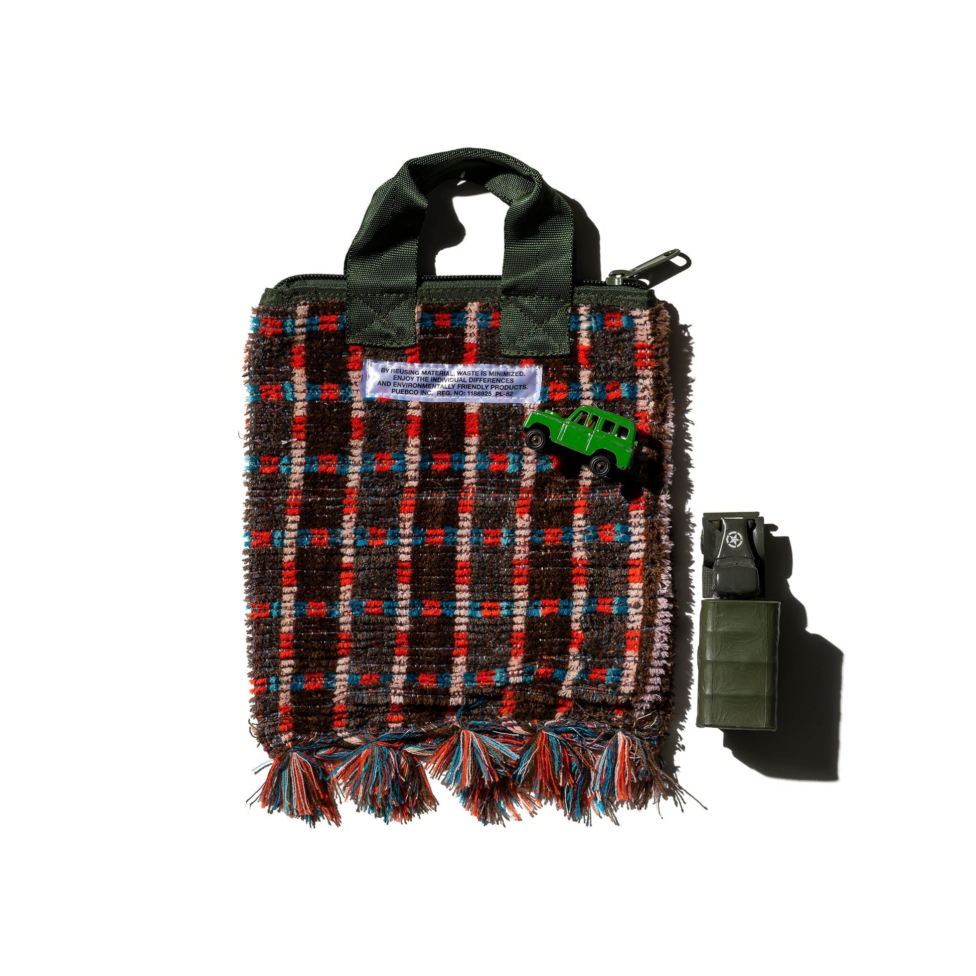 PUEBCO TRUCK SEAT FABRIC SMALL TOTE