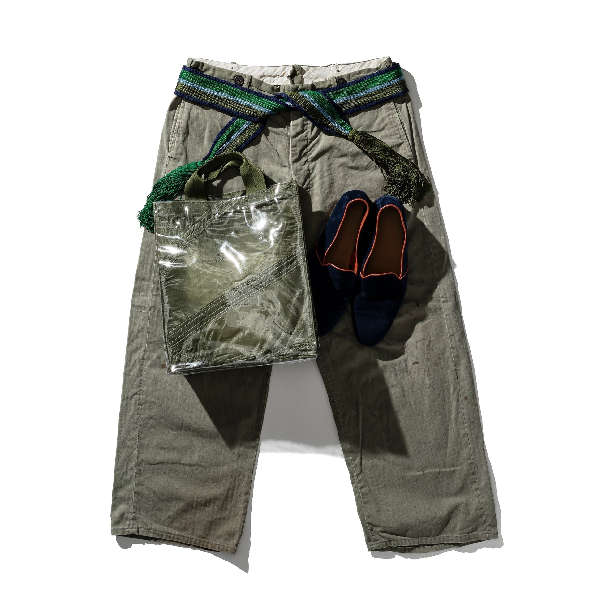 Puebco Covered Parachute Document Bag / Olive — view 2