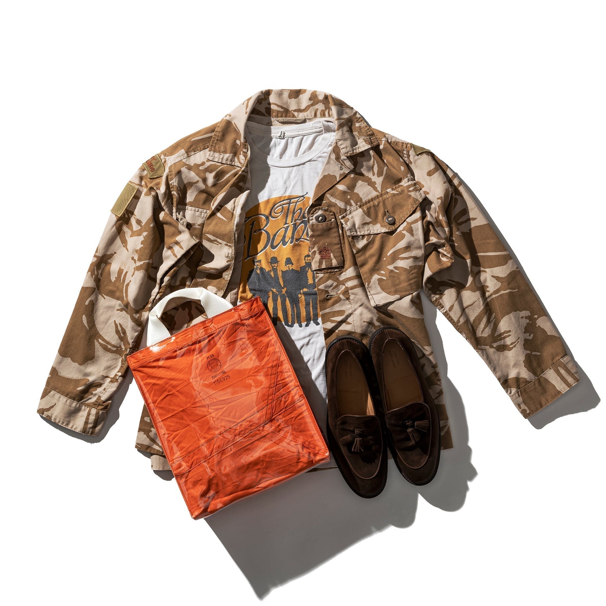 Puebco Covered Parachute Document Bag / Orange — view 2