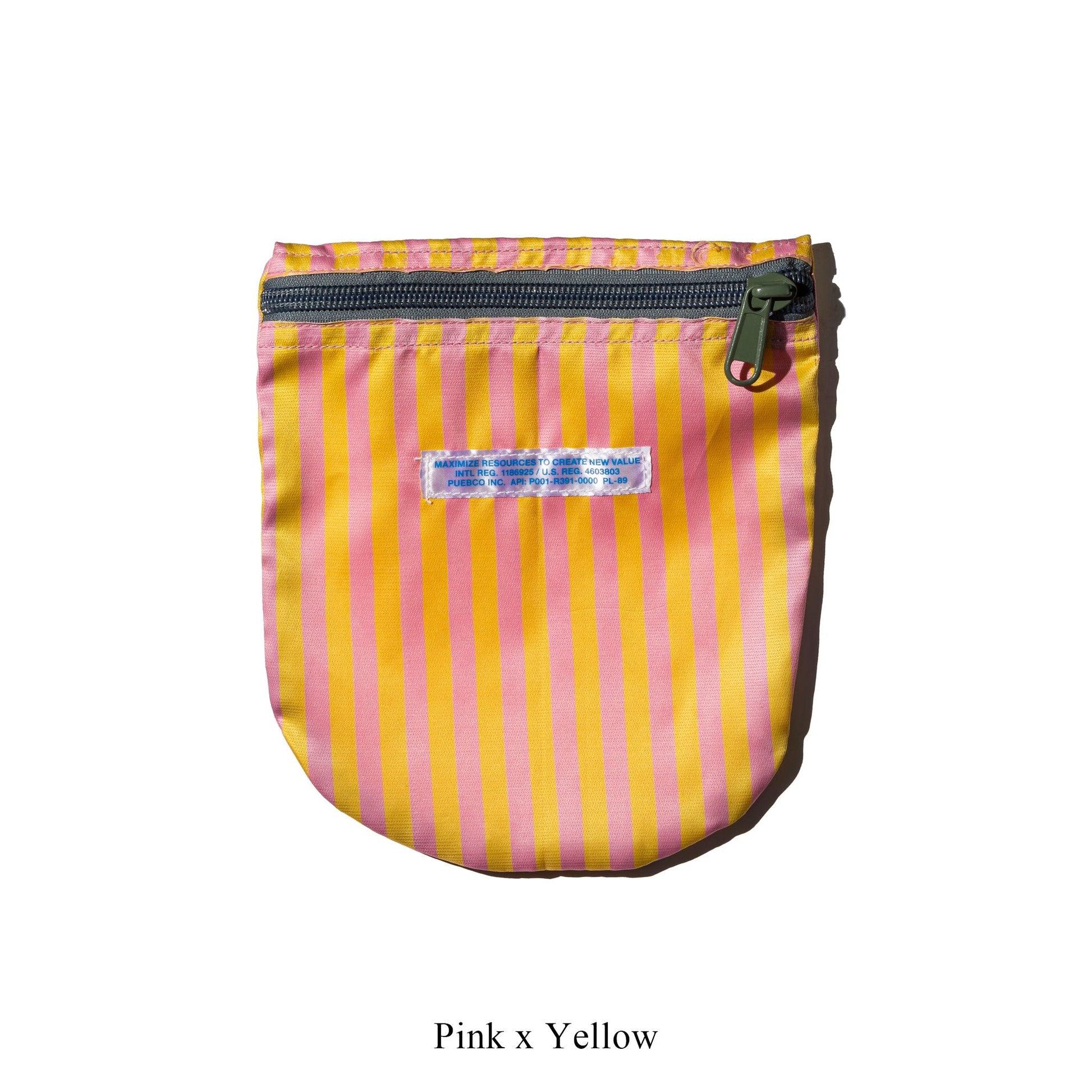 PUEBCO SCHOOL TIE FABRIC SEMICIRCLE POUCH