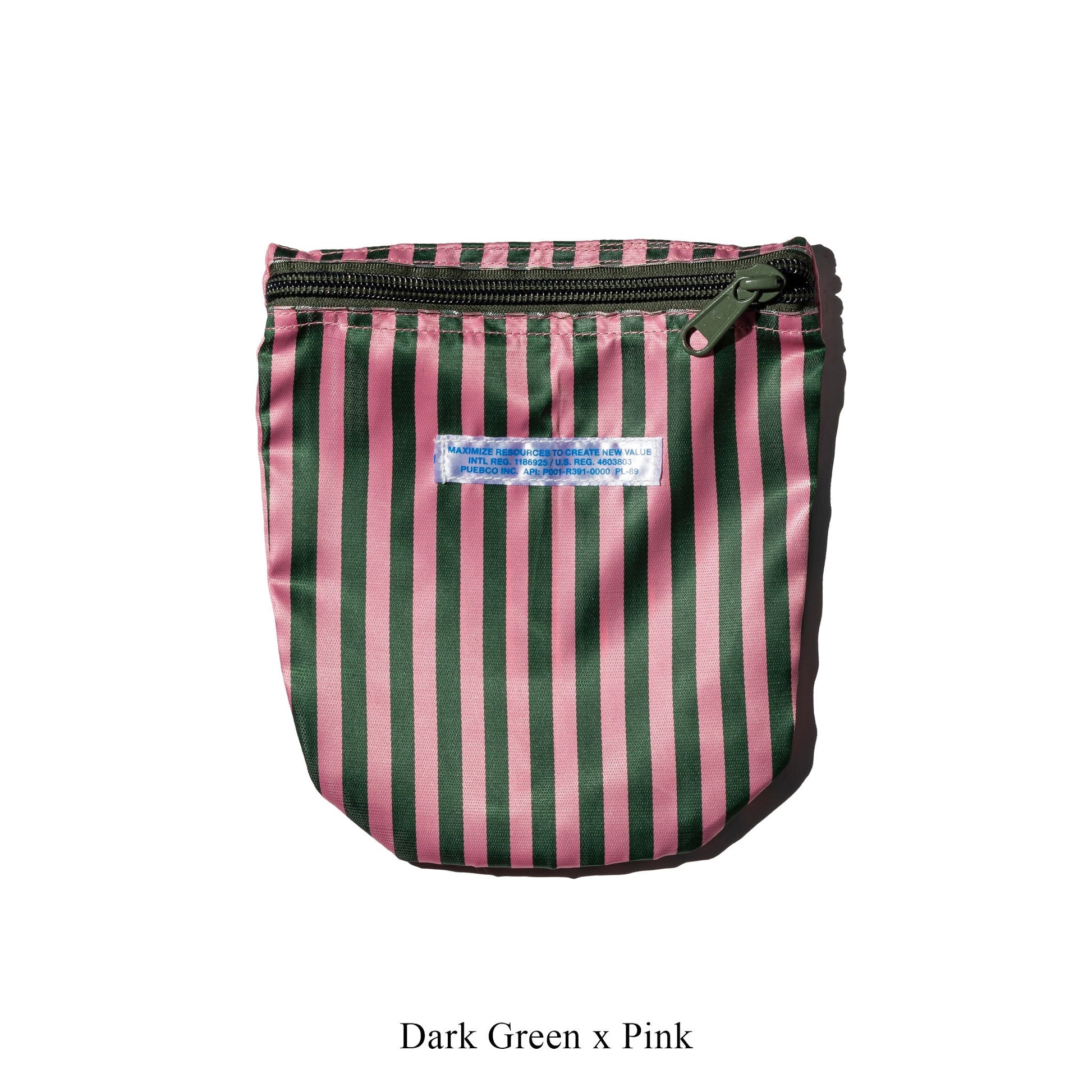 PUEBCO SCHOOL TIE FABRIC SEMICIRCLE POUCH