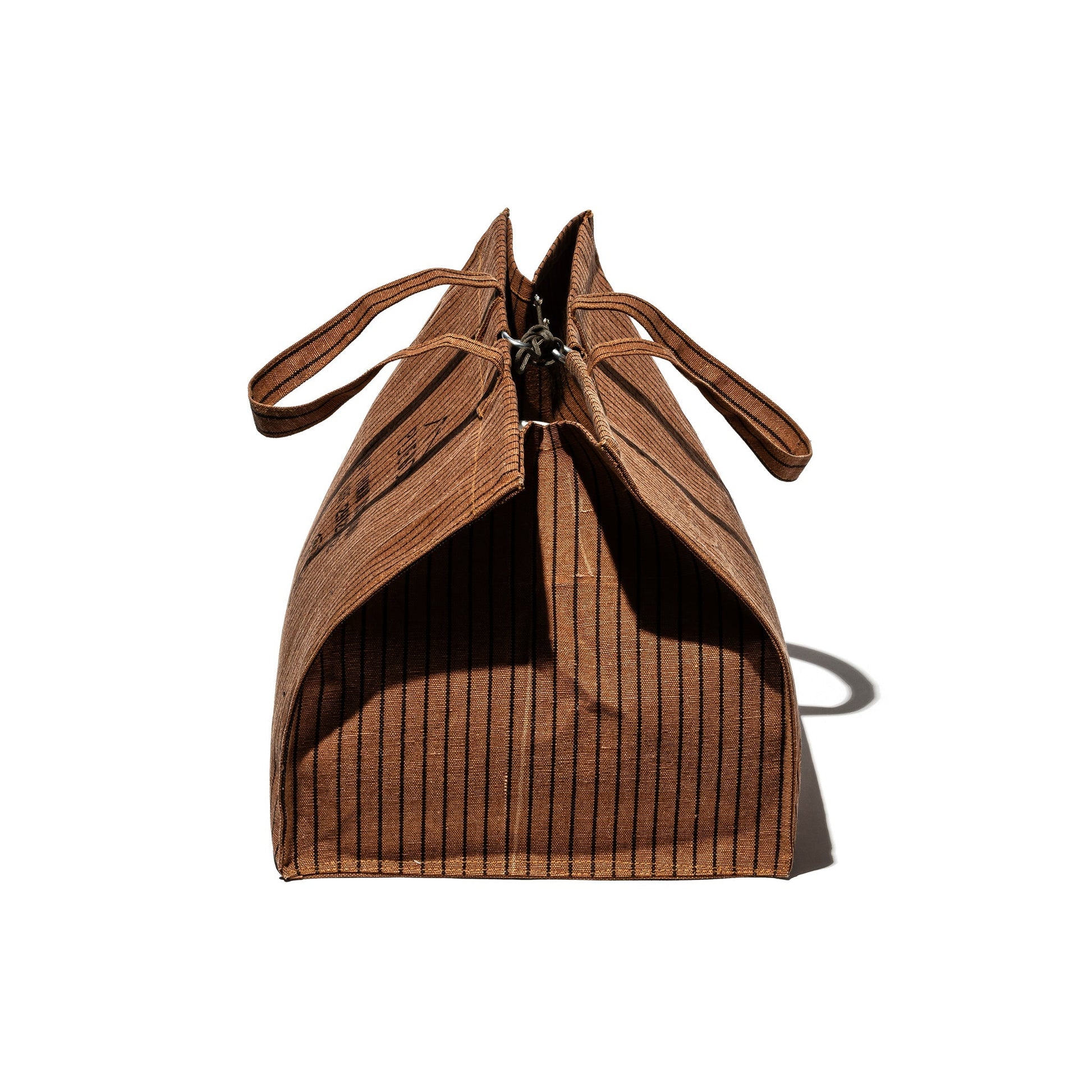 PUEBCO WAXED CANVAS LARGE BAG / Brown