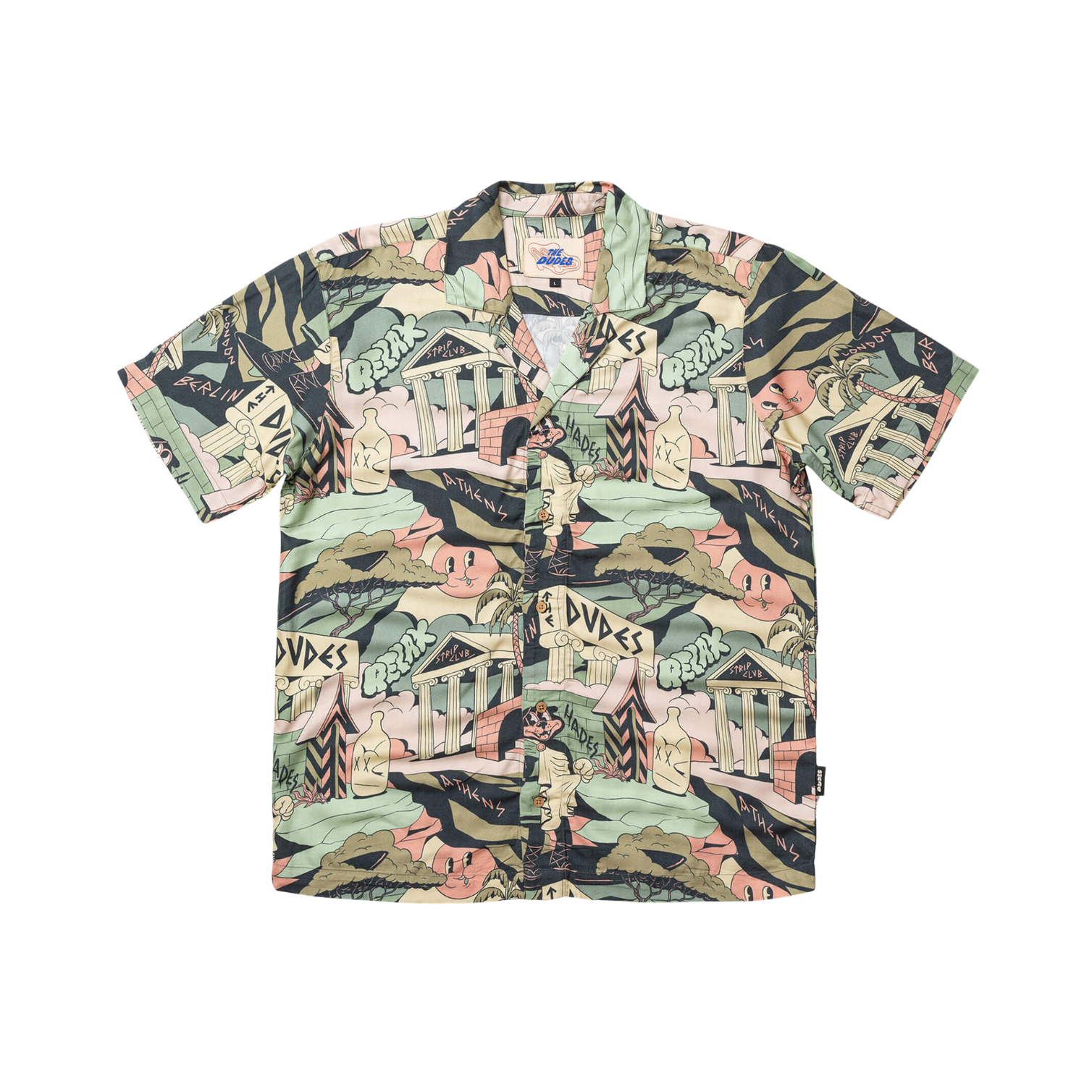THE DUDES TEMPLE HAWAIIAN SHIRT - MULTI