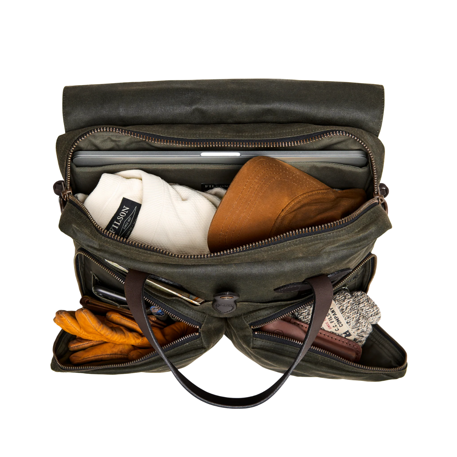 FILSON 24 HOUR TIN BRIEFCASE - OTTER GREEN