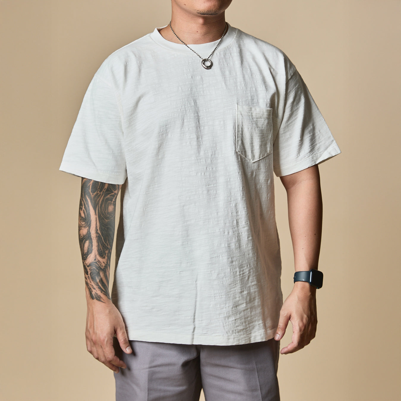TELLURIDE SLUB POCKET T-SHIRT - WHITE