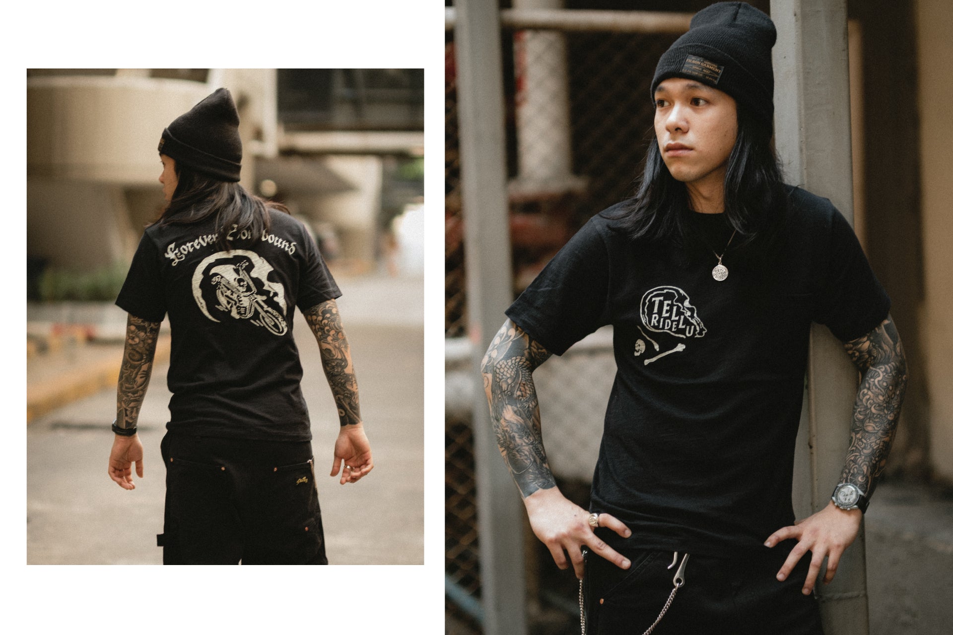 TELLURIDE - DEATH DRIFTER SLUB POCKET TEE - BLACK