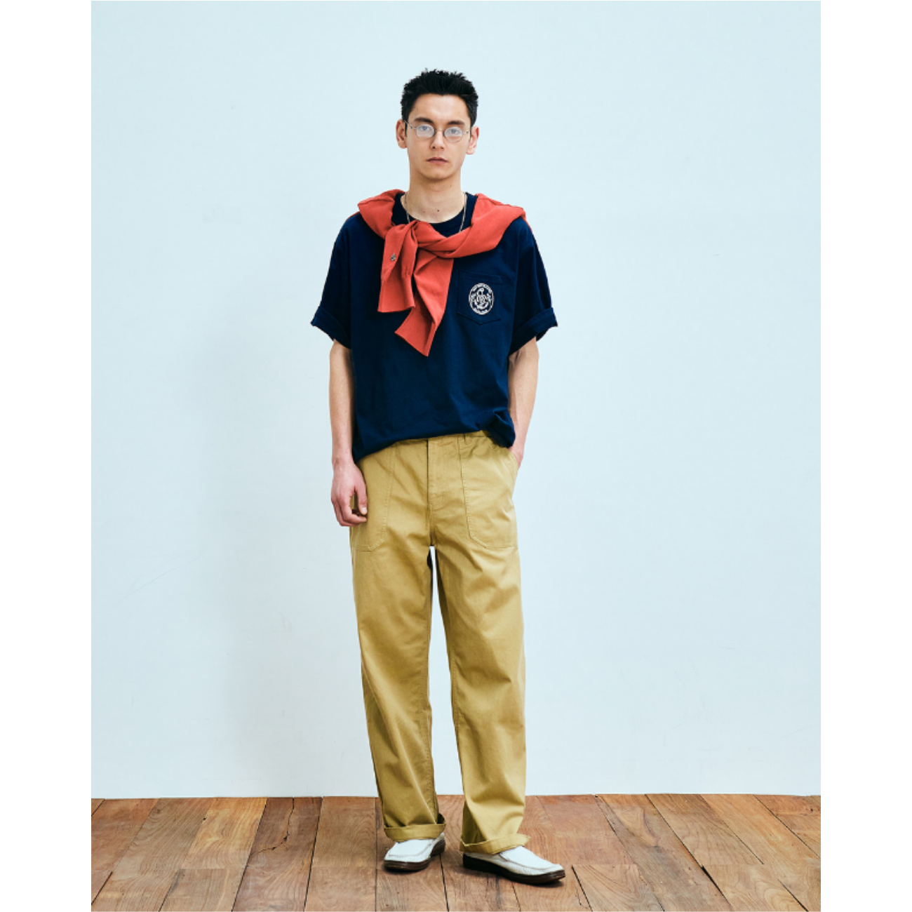 UNIFORM BRIDGE COTTON FATIGUE PANTS REGULAR FIT BEIGE - BEIGE