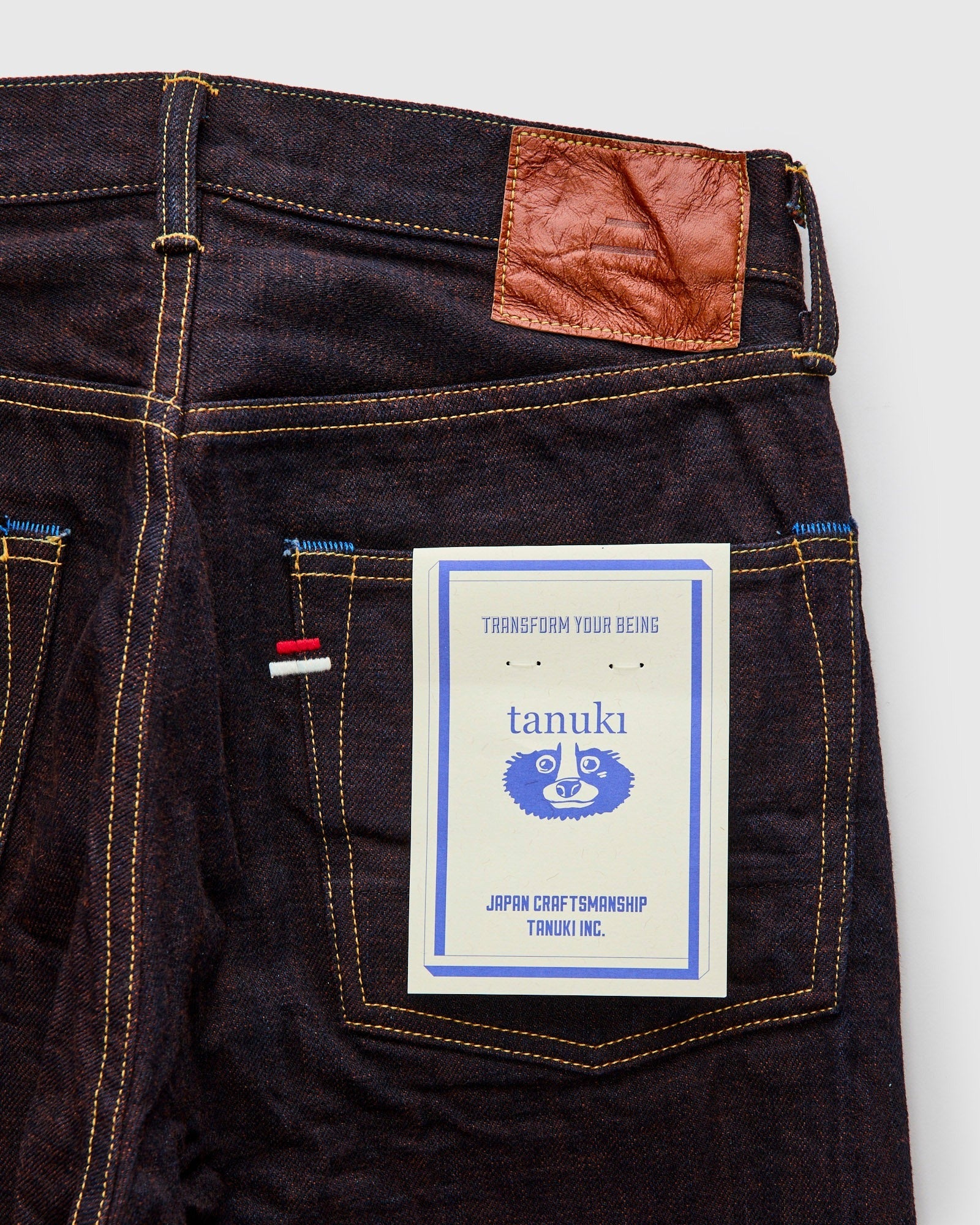 TANUKI KAKISHIBU LOOSE STRAIGHT - INDIGO X KAKISHIBU