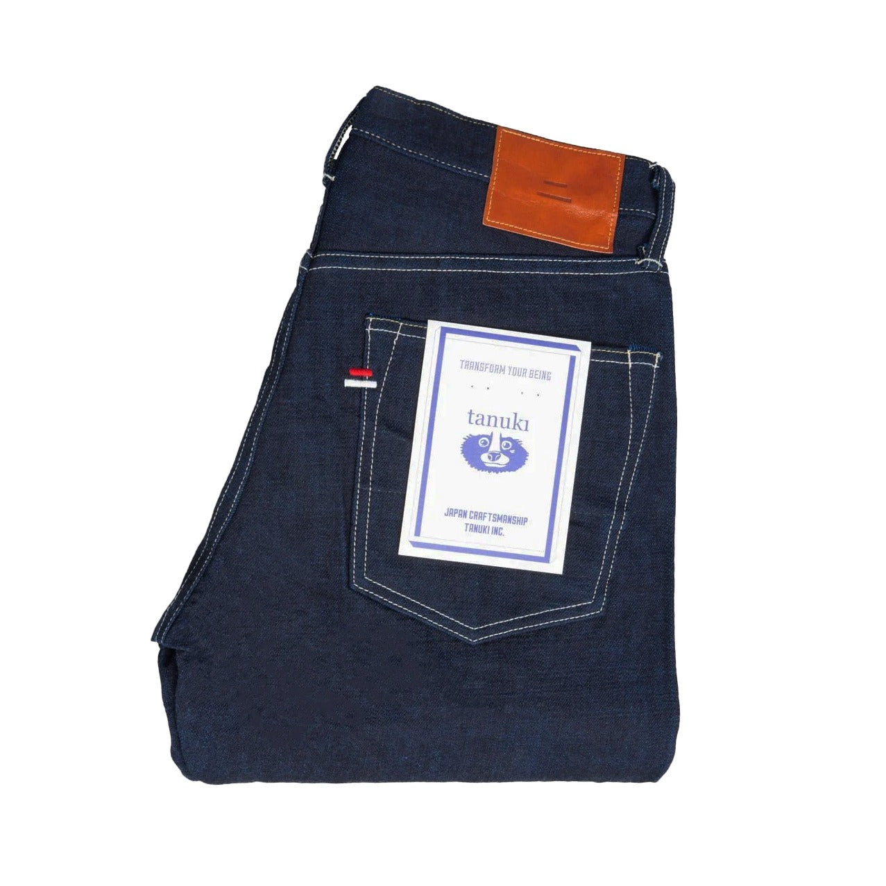 TANUKI YURAI REGULAR STRAIGHT - INDIGO X COBALT BLUE