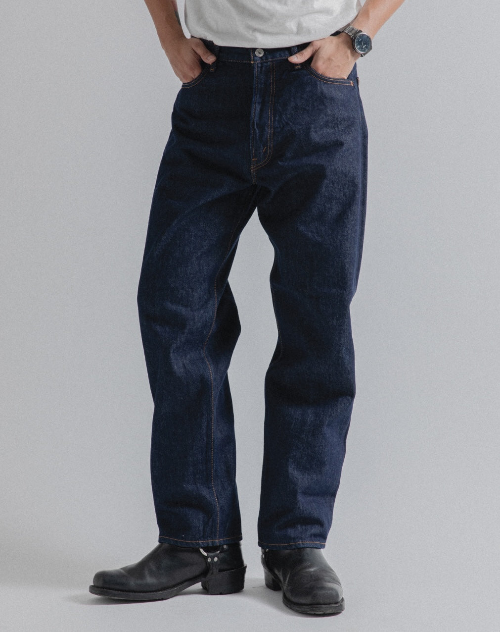 ORSLOW 101 DADS FIT DENIM PANTS - ONE WASH