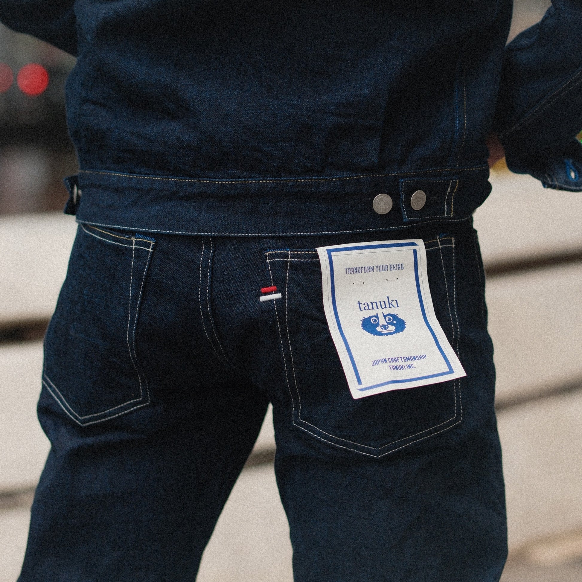 TANUKI YURAI TYPE 2 JACKET - INDIGO X COBALT BLUE