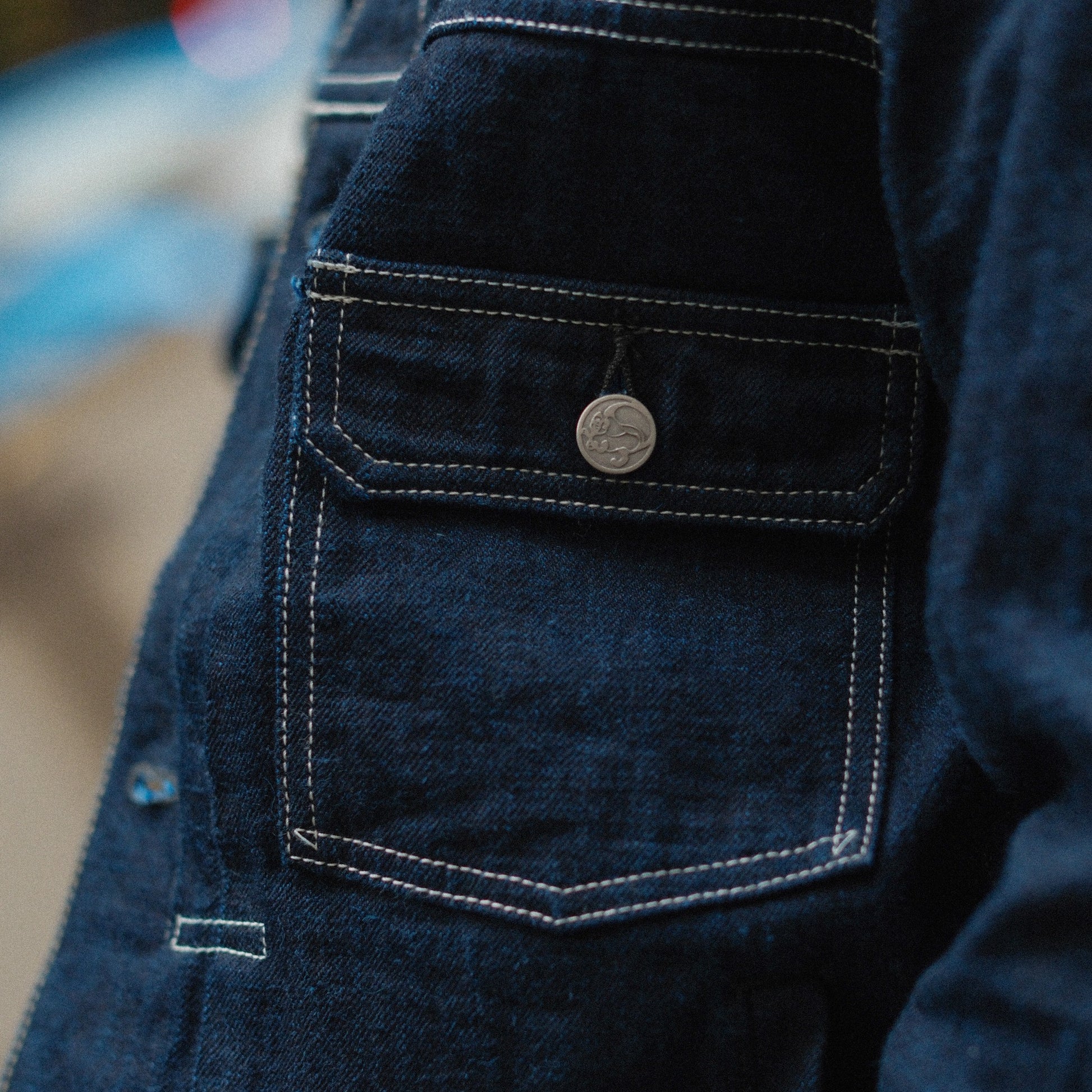 TANUKI YURAI TYPE 2 JACKET - INDIGO X COBALT BLUE