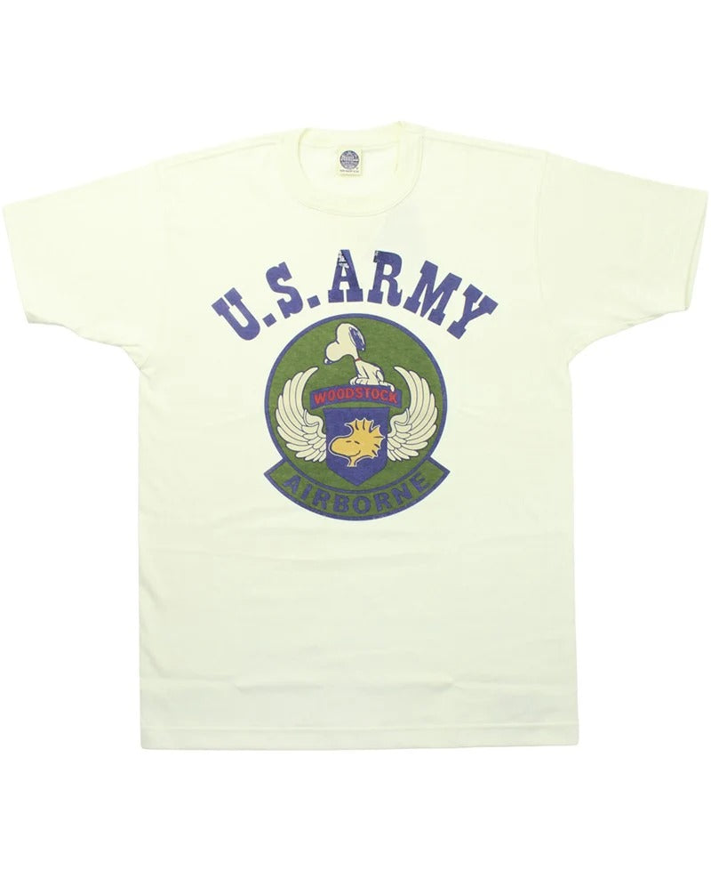 TOYS MCCOY - SNOOPY TEE U.S. ARMY AIRBORNE SUBDUED - OFF WHITE