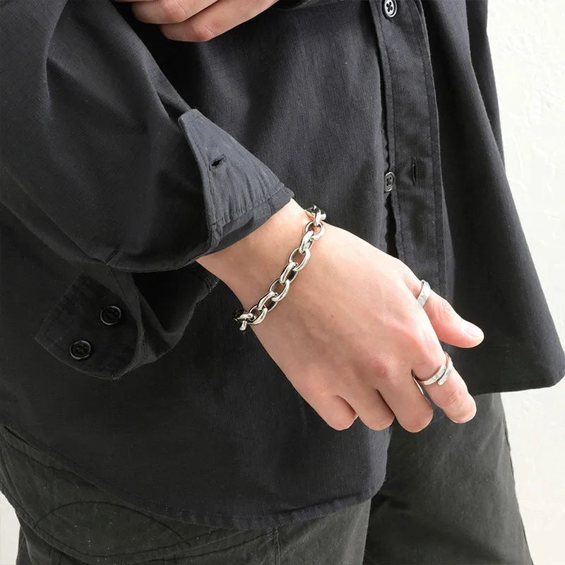SAAD AMERICAN CHAIN BRACELET 21CM INNER 18CM
