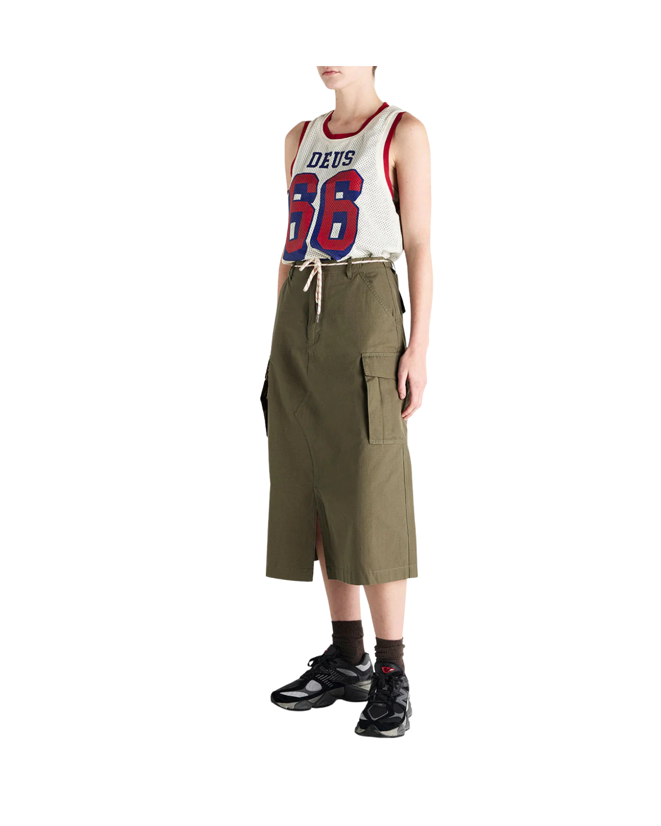DEUS EX MACHINA ARTS & CRAFTS SKIRT - BURNT OLIVE