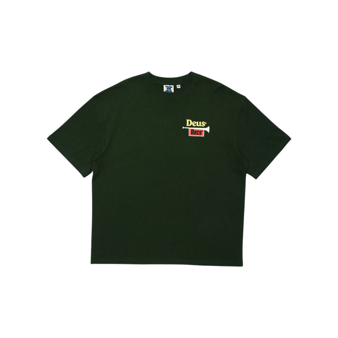 DEUS EX MACHINA BRASSWORKS TEE - TREK GREEN