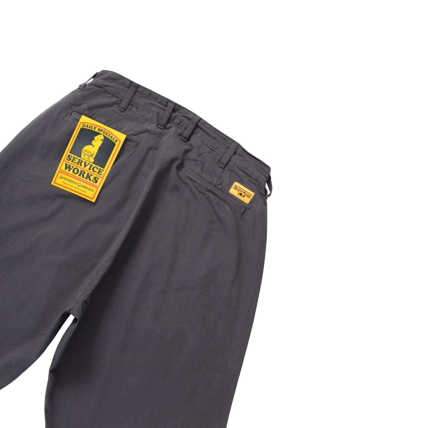 SERVICE WORKS  RIPSTOP PART TIMER PANT - WASHED BLACK