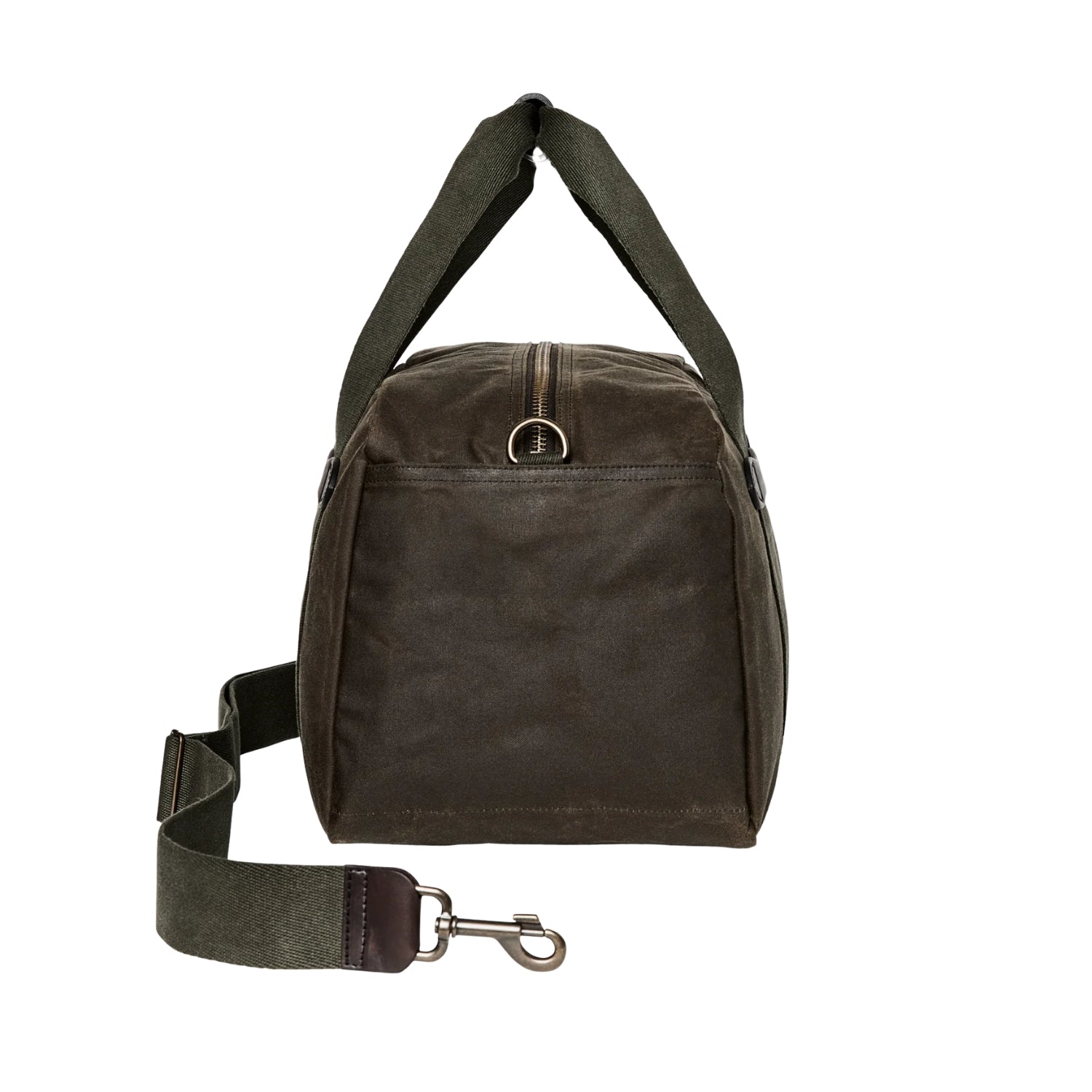 Filson Small Tin Cloth Duffle Bag — Otter Green — view 5