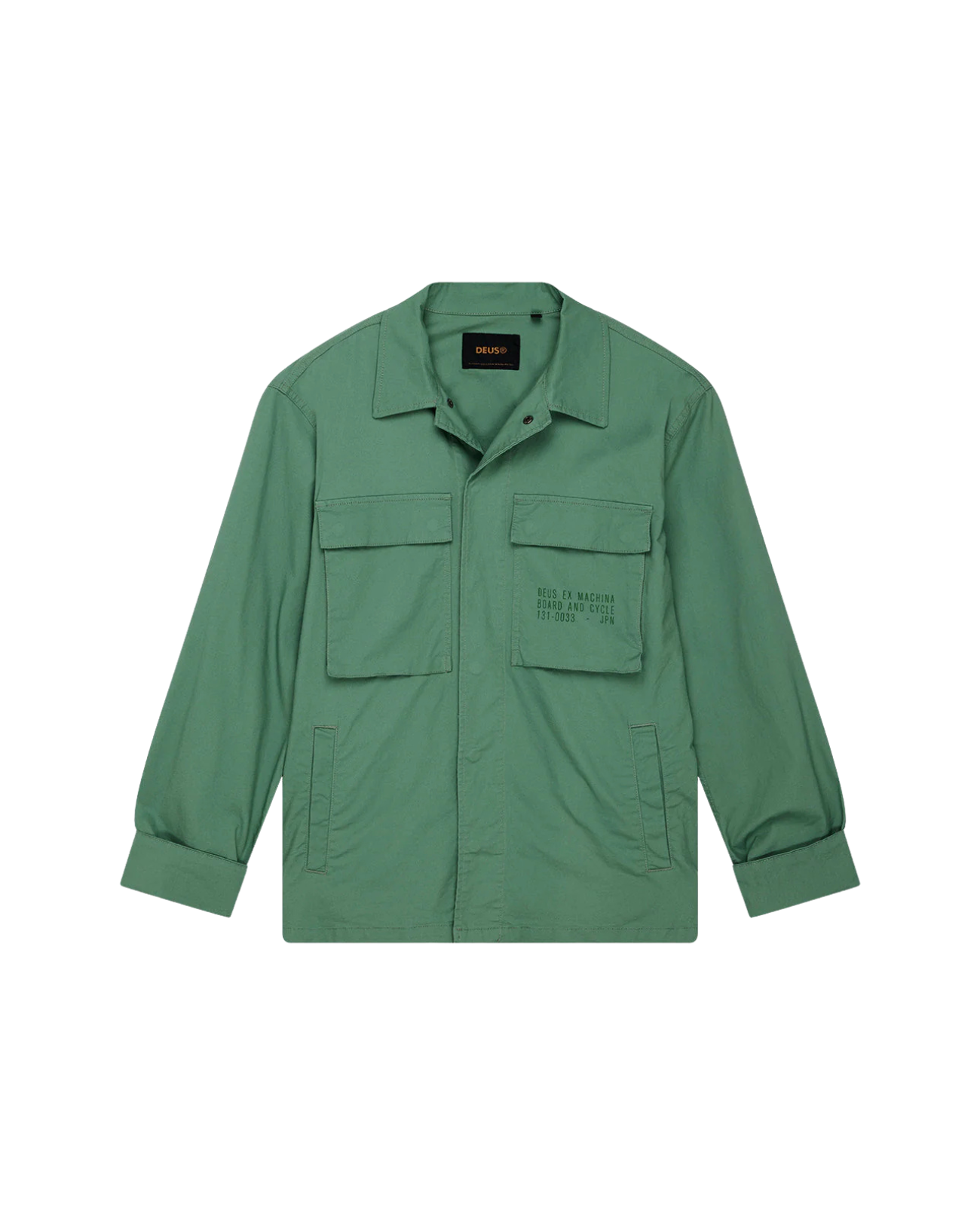 DEUS EX MACHINA TOMMY POPLIN SURF SHIRT - SHALE GREEN