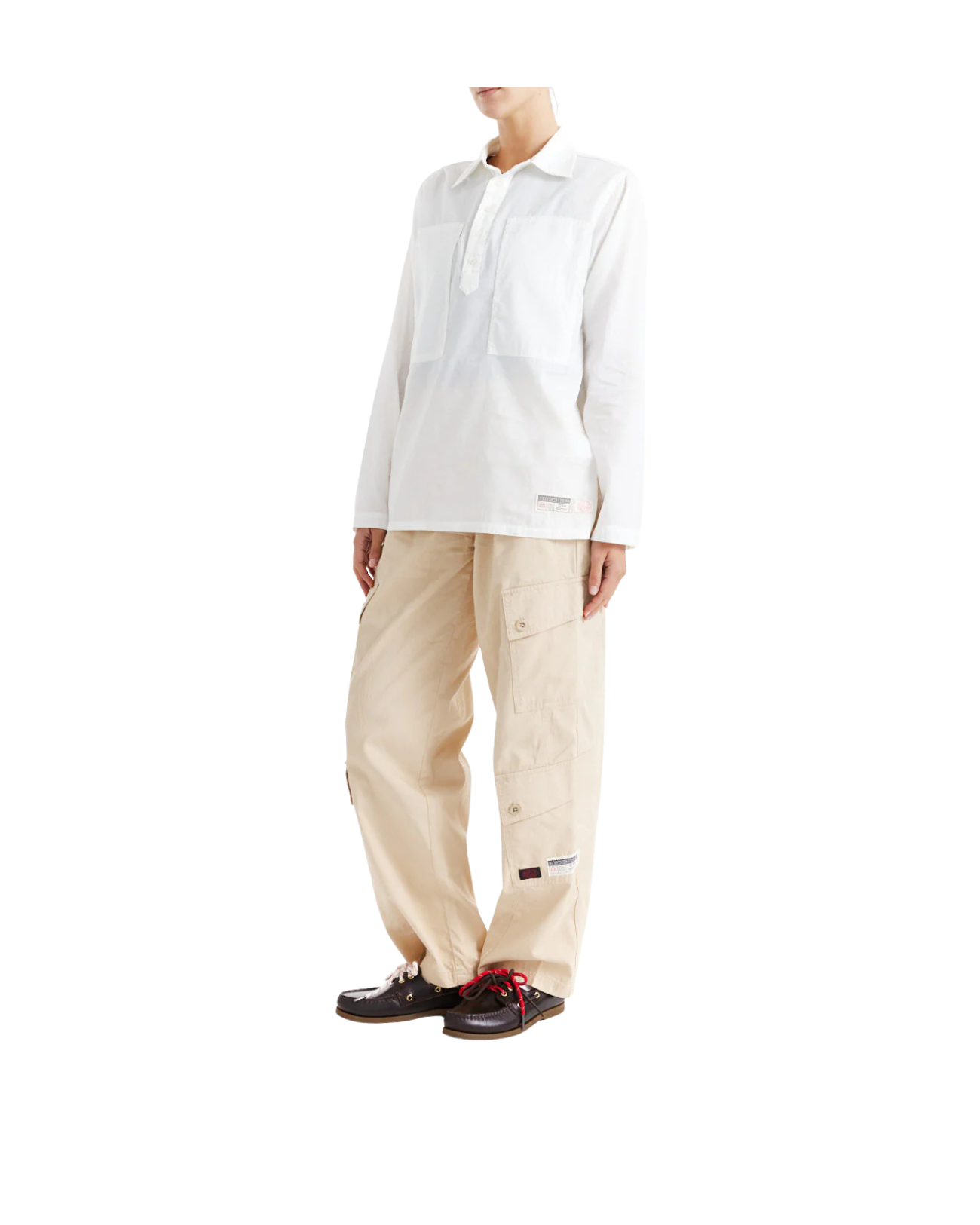 DEUS EX MACHINA IRVINE LS SHIRT - VINTAGE WHITE