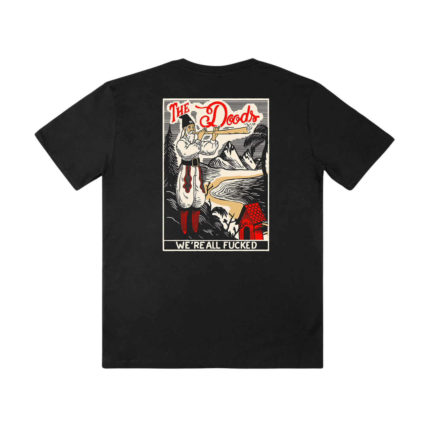 THE DUDES ALL FUCKED T-SHIRT - BLACK