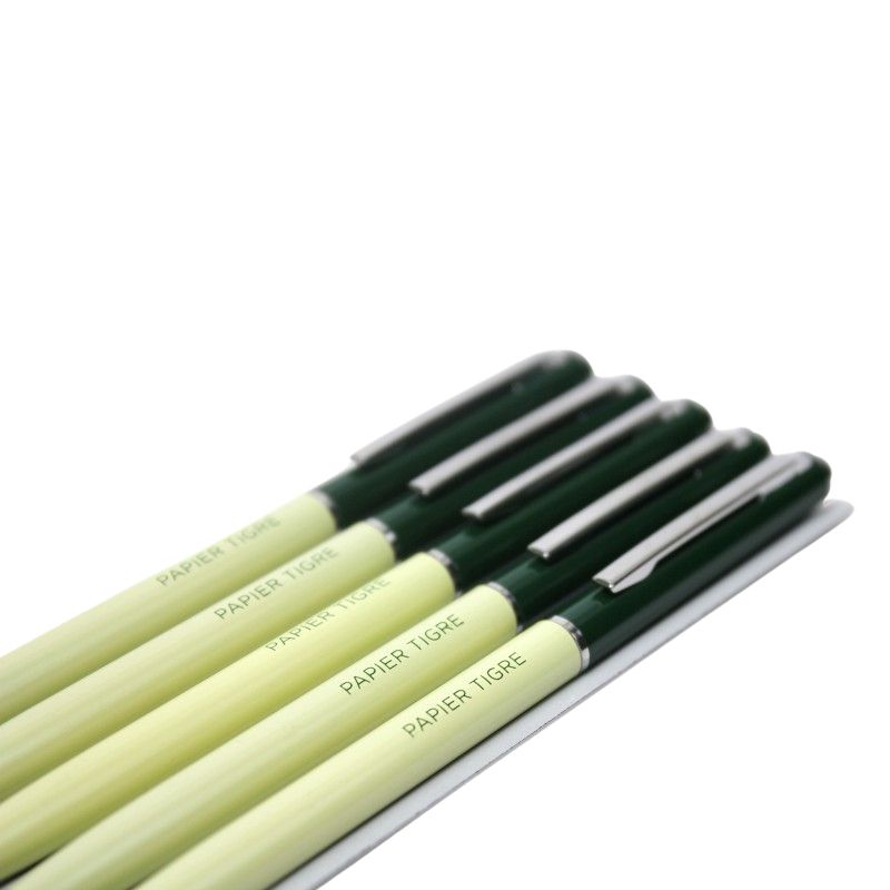 PAPIER TIGRE  BALLPOINT PEN - PINE TREE/LIGHT GREEN