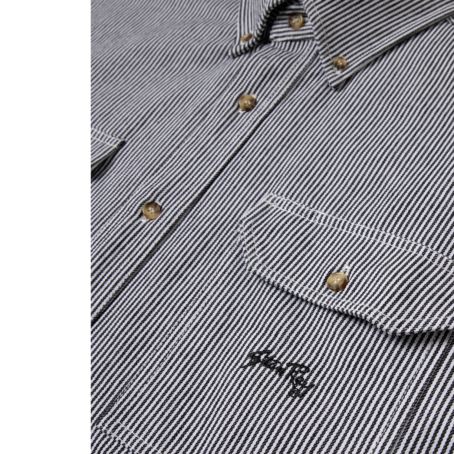 STAN RAY  SS WORK SHIRT - AGED HICKORY STRIPE