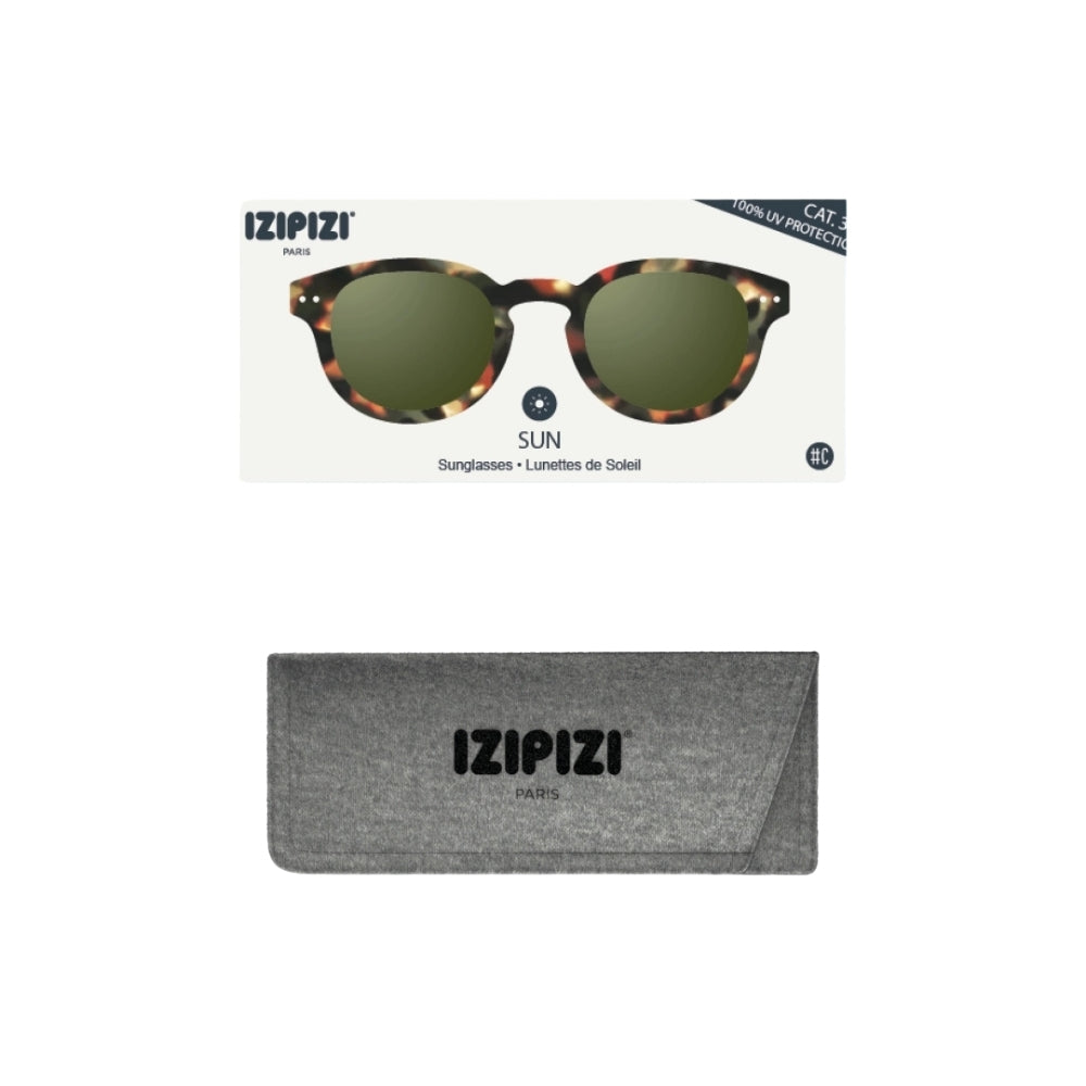 Izipizi Sun C Tortoise Green Lenses — Tortoise — view 5