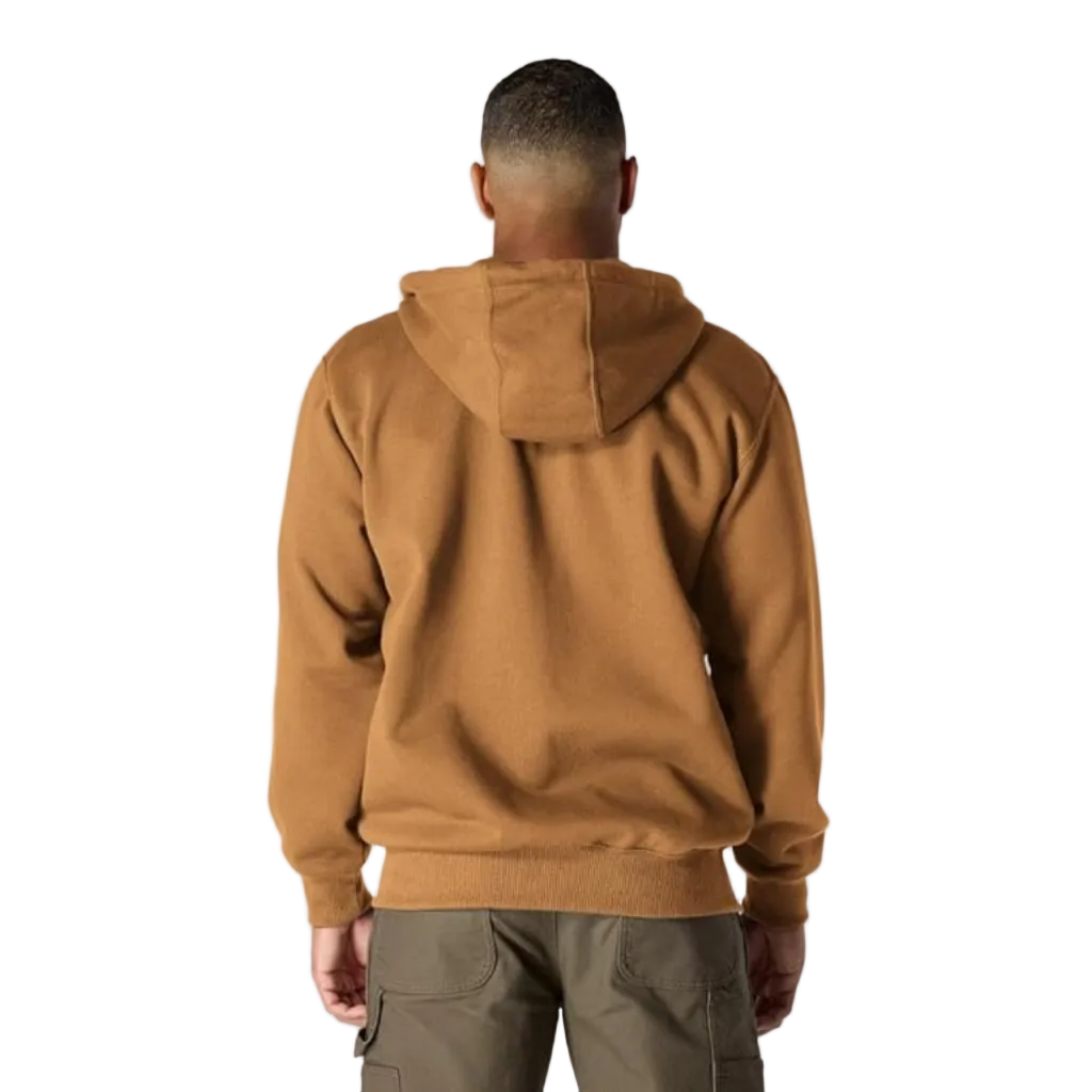CARHARTT RAIN DEFENDER LSE-FT HW FULL ZIP SWEATSHIRT - CARHARTT BROWN