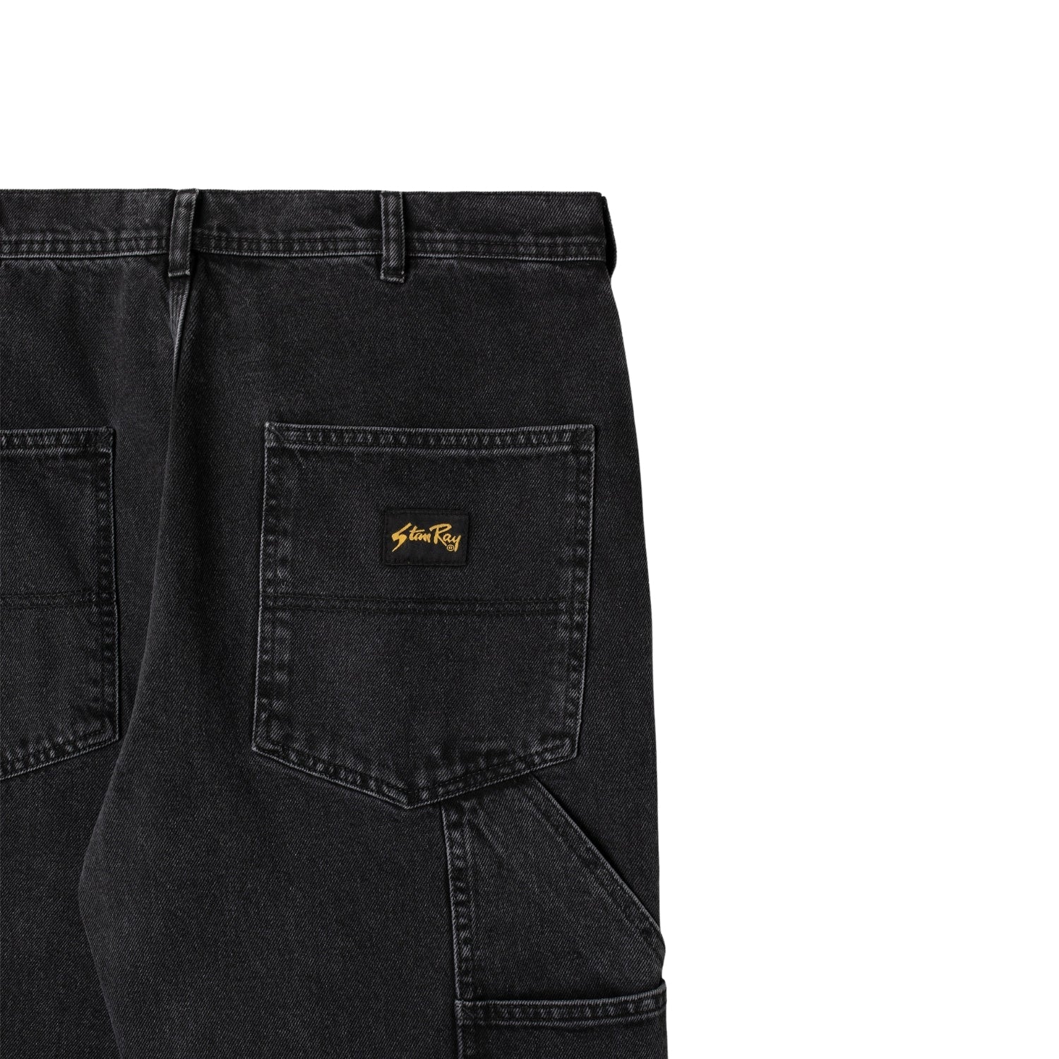 Stan Ray Og Painter Pant — Washed Black Denim — view 5
