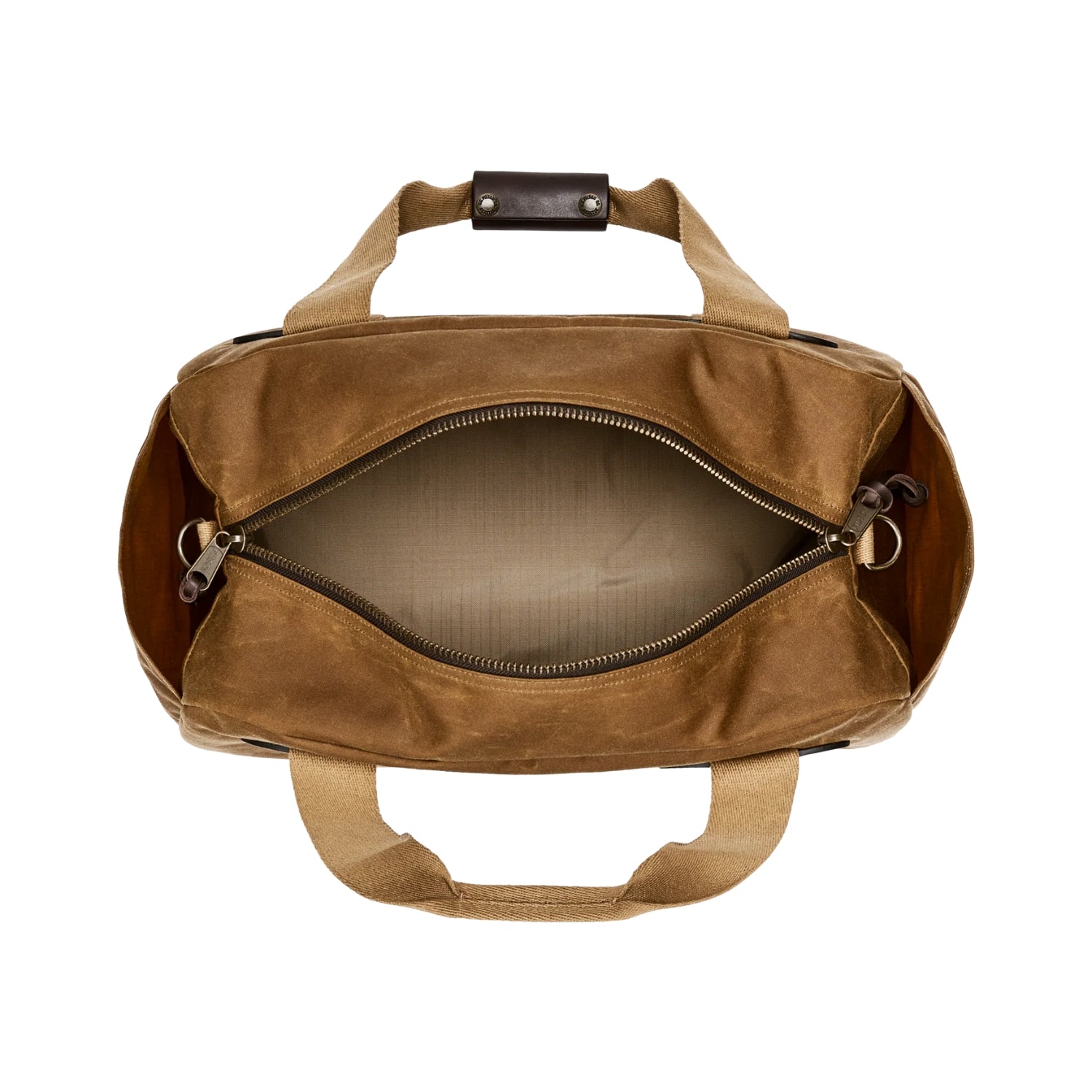 Filson Small Tin Cloth Duffle Bag — Dark Tan — view 7