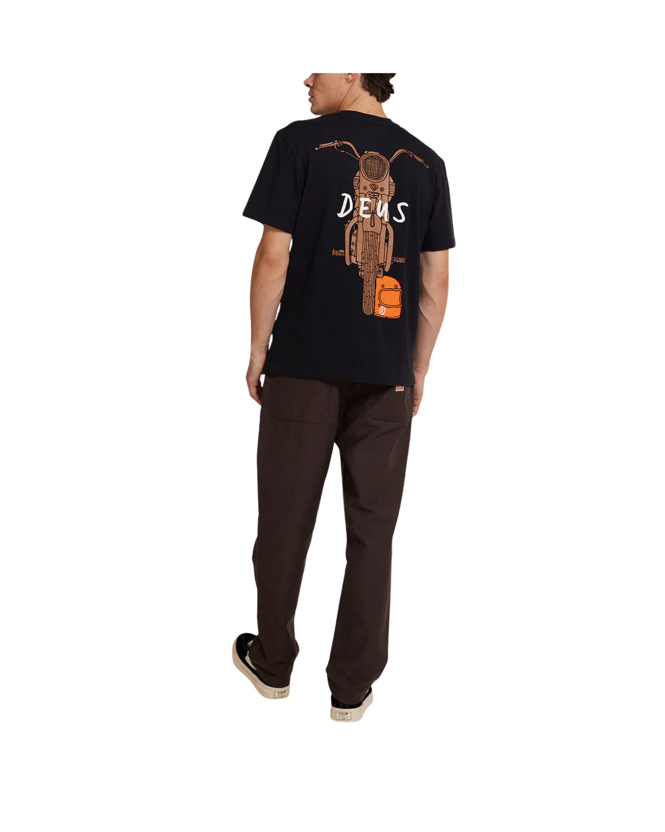DEUS EX MACHINA FRONTAGE TEE - BLACK