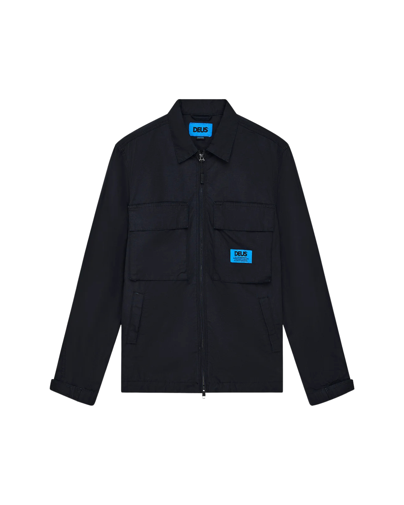 DEUS EX MACHINA DUCK DIVE ZIP SHIRT - BLACK